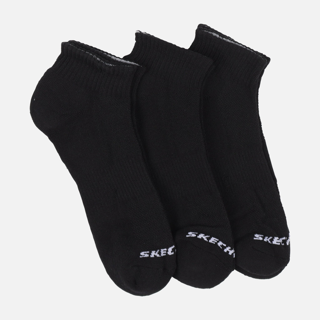 UNISEX TERRY QUARTER CREW SOCKS 3 PAIRS