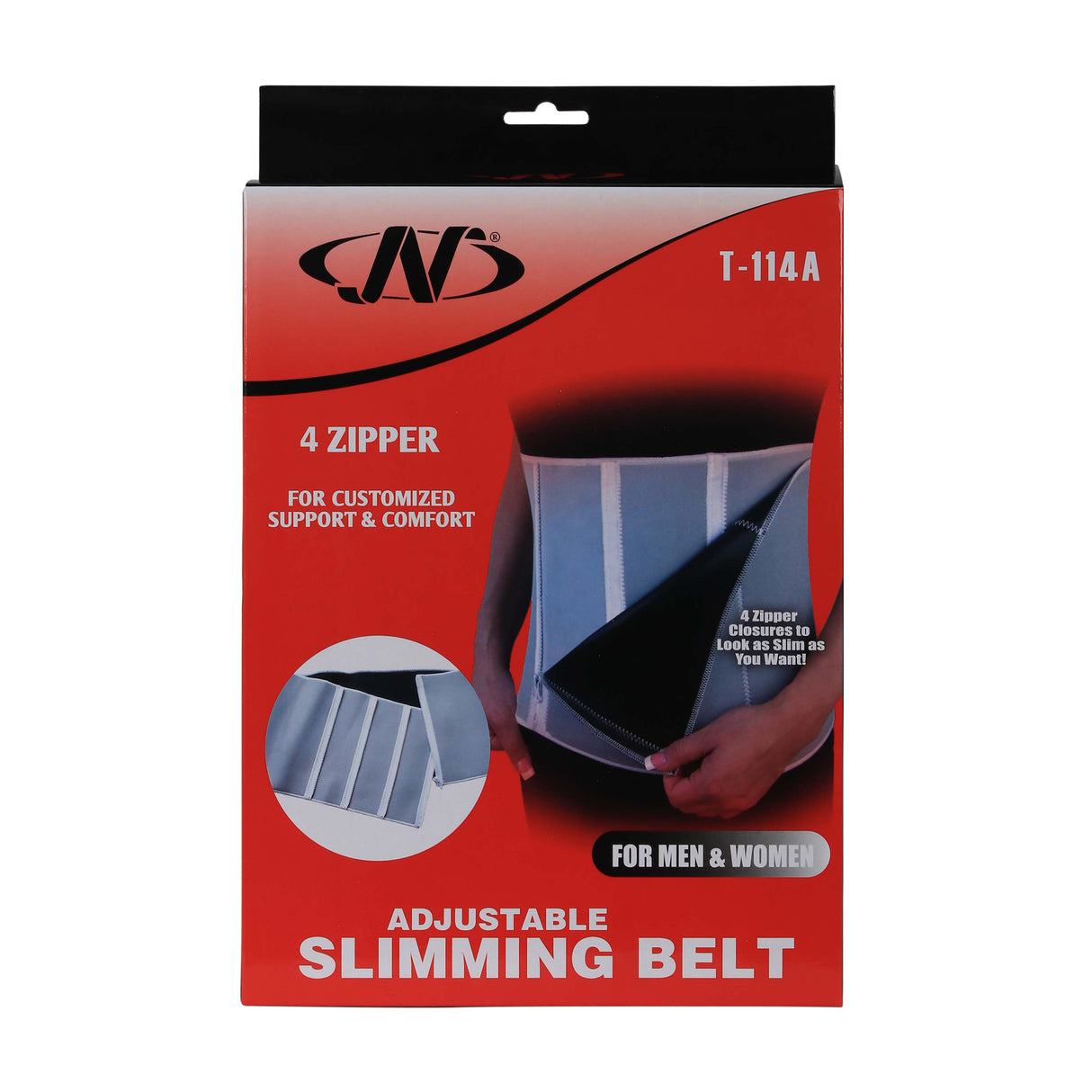 حزام قابل للتنحيف بسحاب