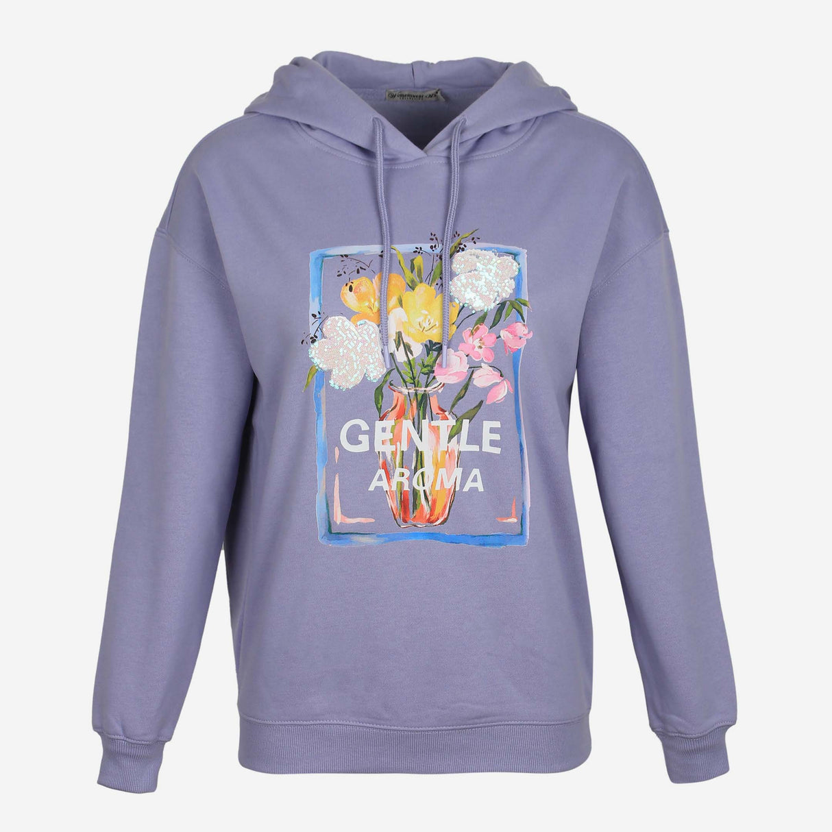 هودي نسائي من الصوف مزخرف