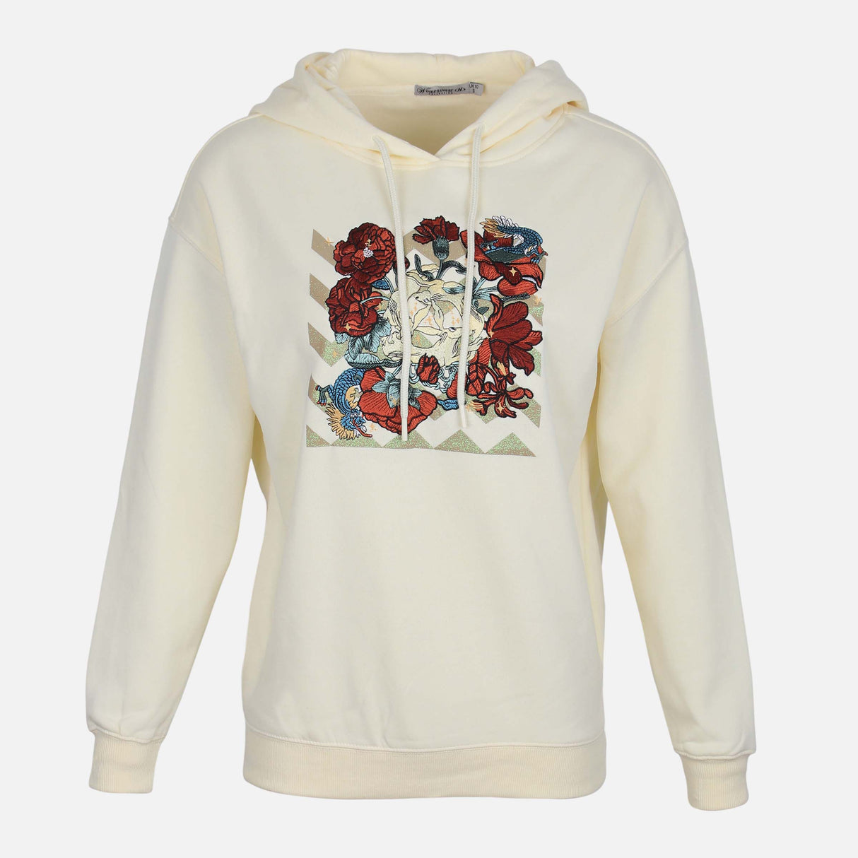 هودي نسائي من الصوف مزخرف