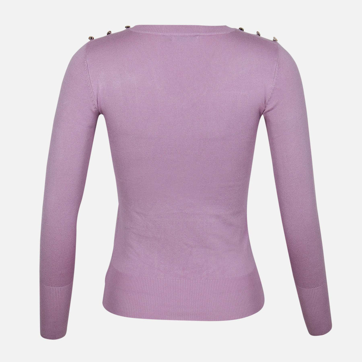 LADIES BASIC SWEATER V NECK