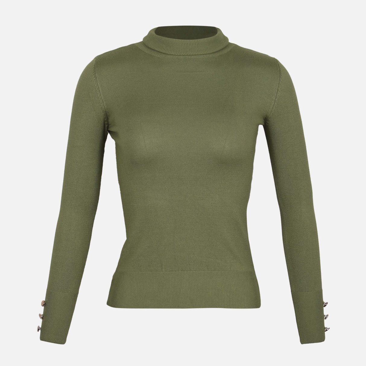 LADIES BASIC SWEATER ROLLNECK