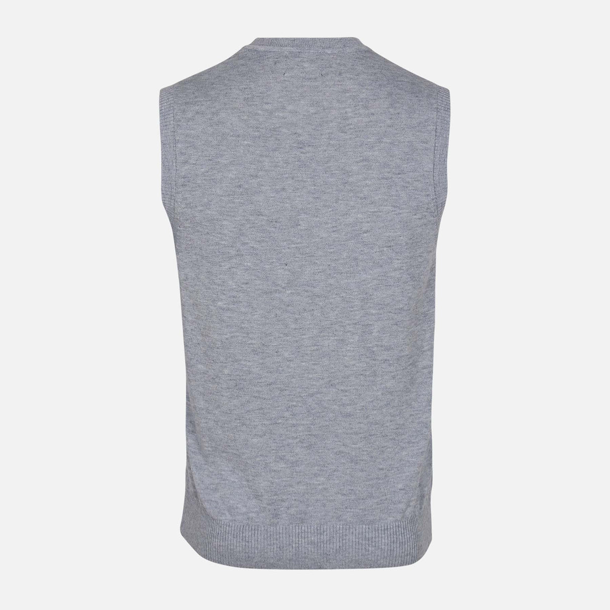 MEN REGULAR FIT SWEATER VEST ROUND NECK