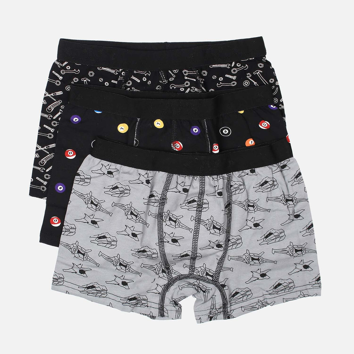 BOYS PRINTED BOXER 3 PIECES