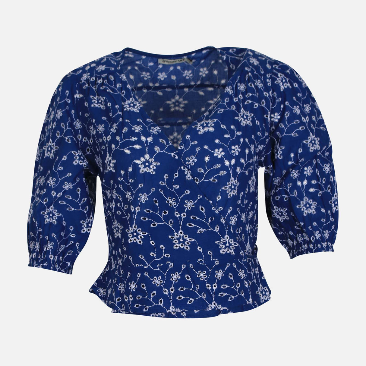 توب شيفون بفتحة أمامية