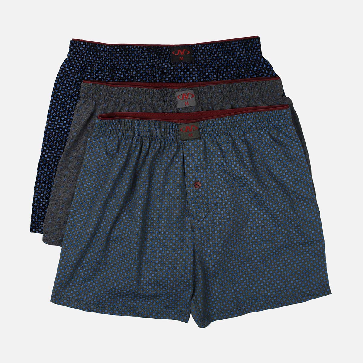 MEN TOWEL WAIST PRINTED BOXER 3 PIECES