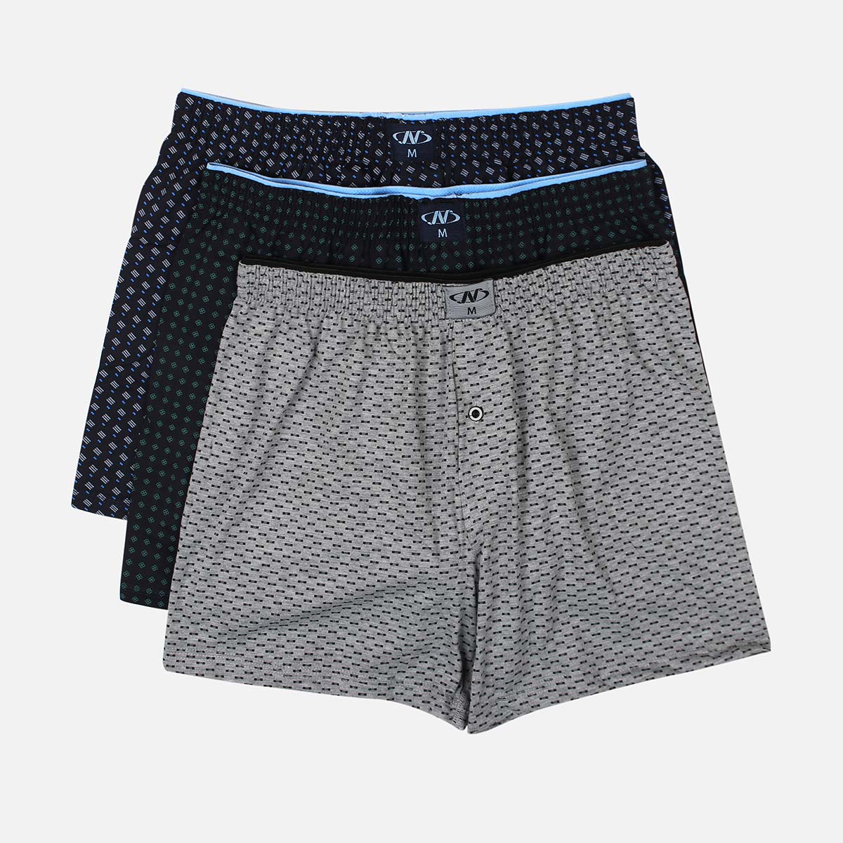 MEN TOWEL WAIST PRINTED BOXER 3 PIECES