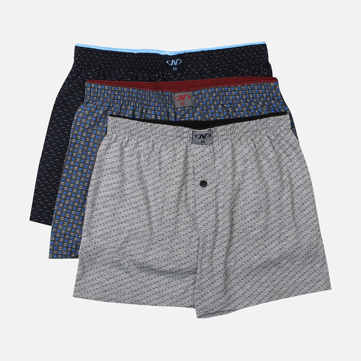 MEN TOWEL WAIST PRINTED BOXER 3 PIECES