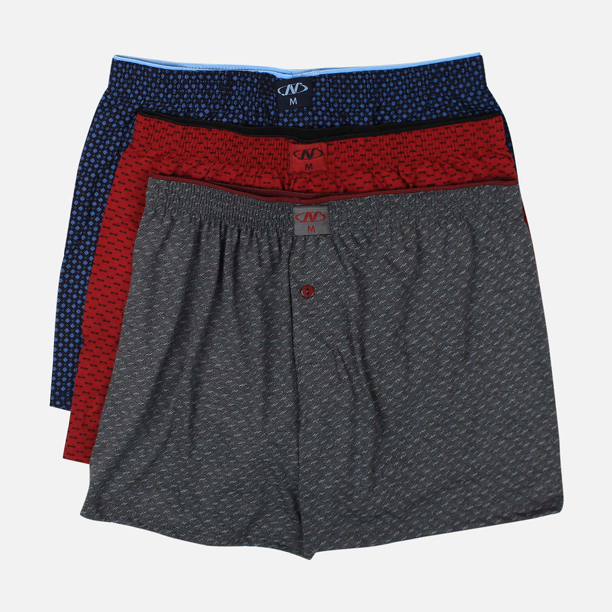 MEN TOWEL WAIST PRINTED BOXER 3 PIECES