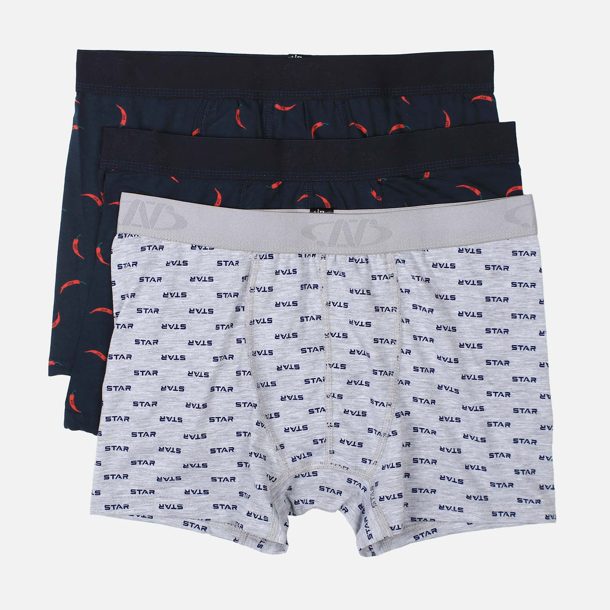 MEN PRINTED BOXER 3 PIECES