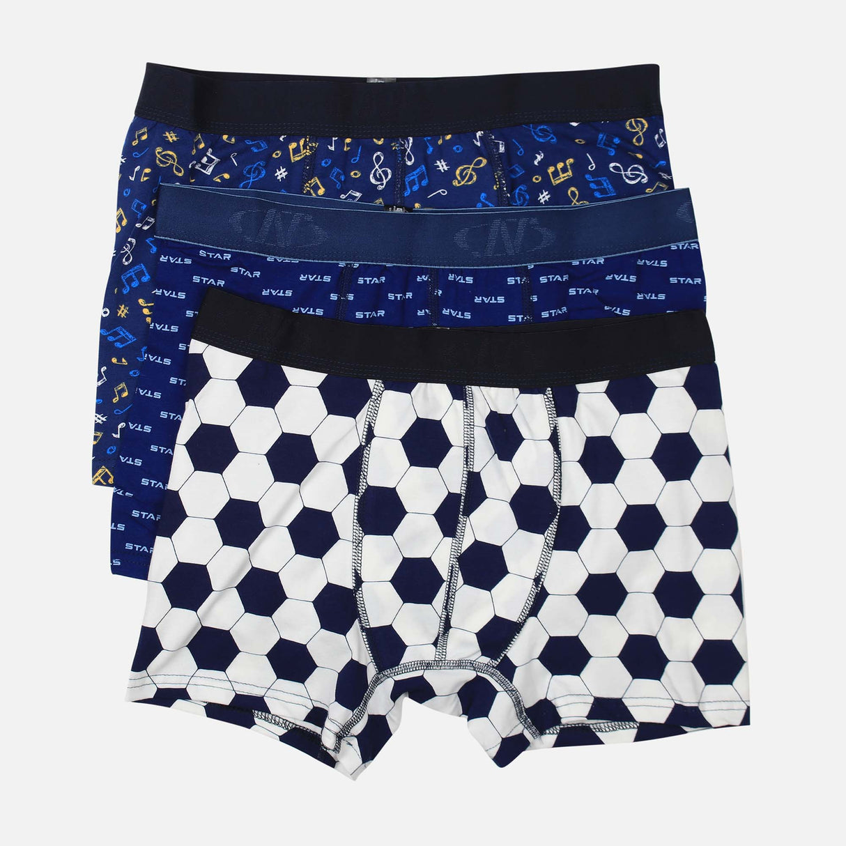 MEN PRINTED BOXER 3 PIECES