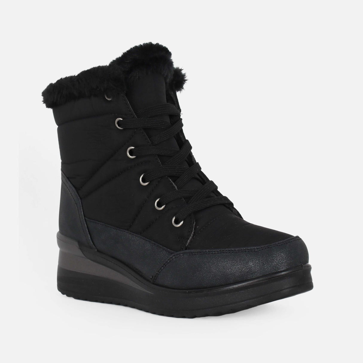 LADIES CASUAL LACE-UP BOOTS