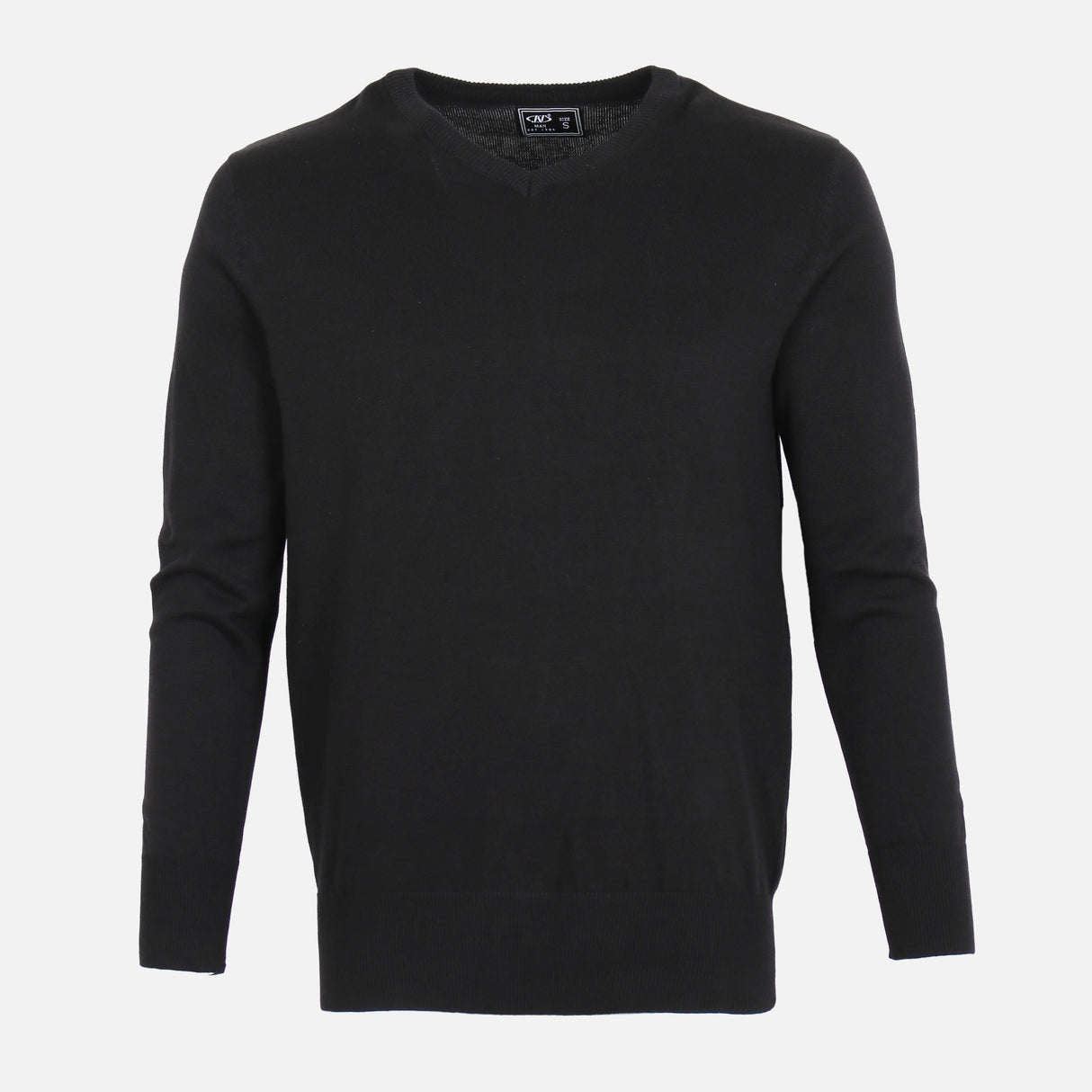 MEN SOLID V-NECK SWEATER