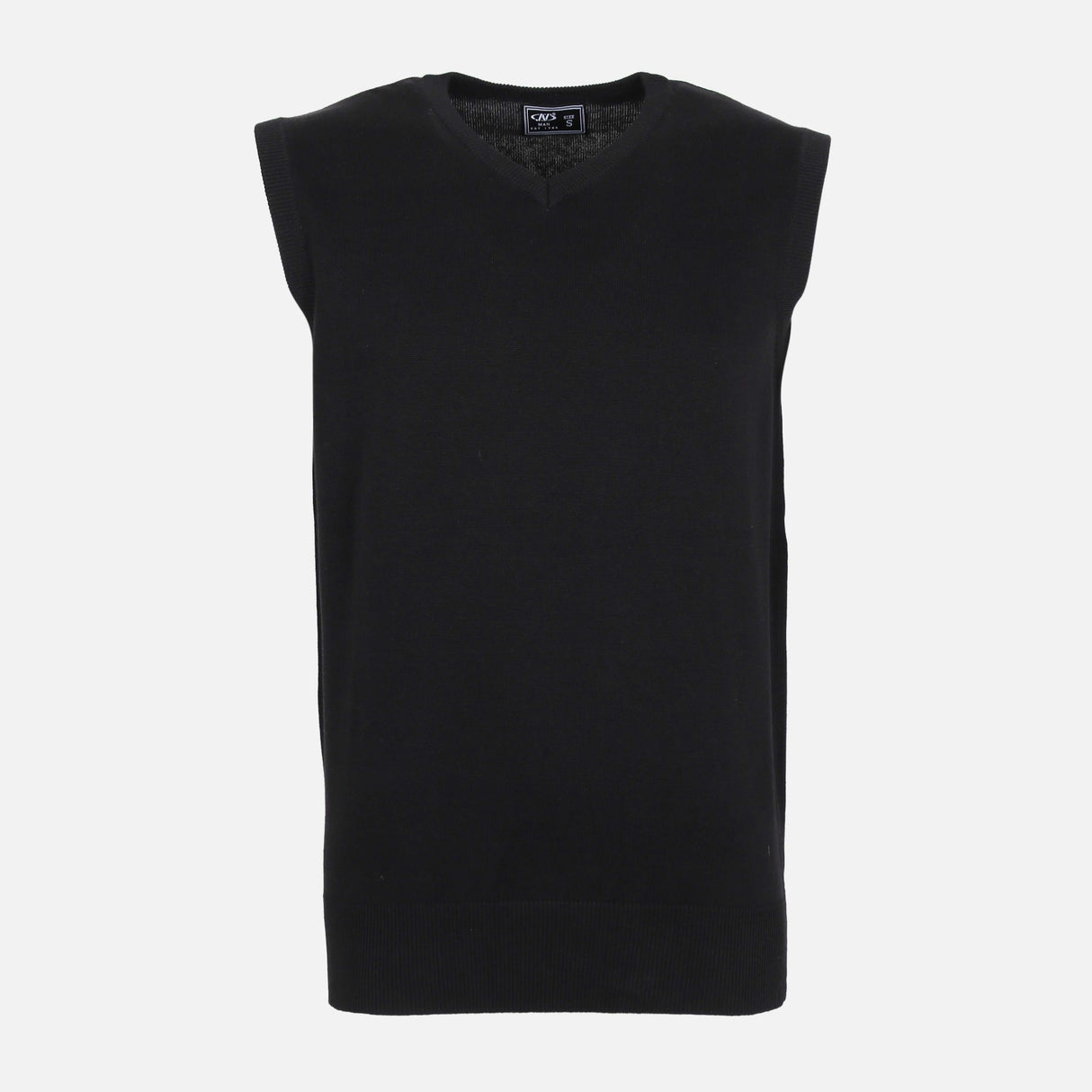 MEN SOLID V-NECK SWEATER VEST