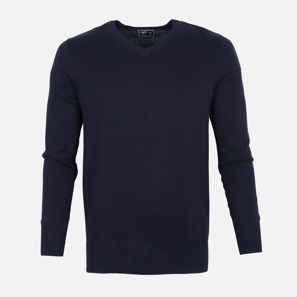 MEN SOLID V-NECK SWEATER
