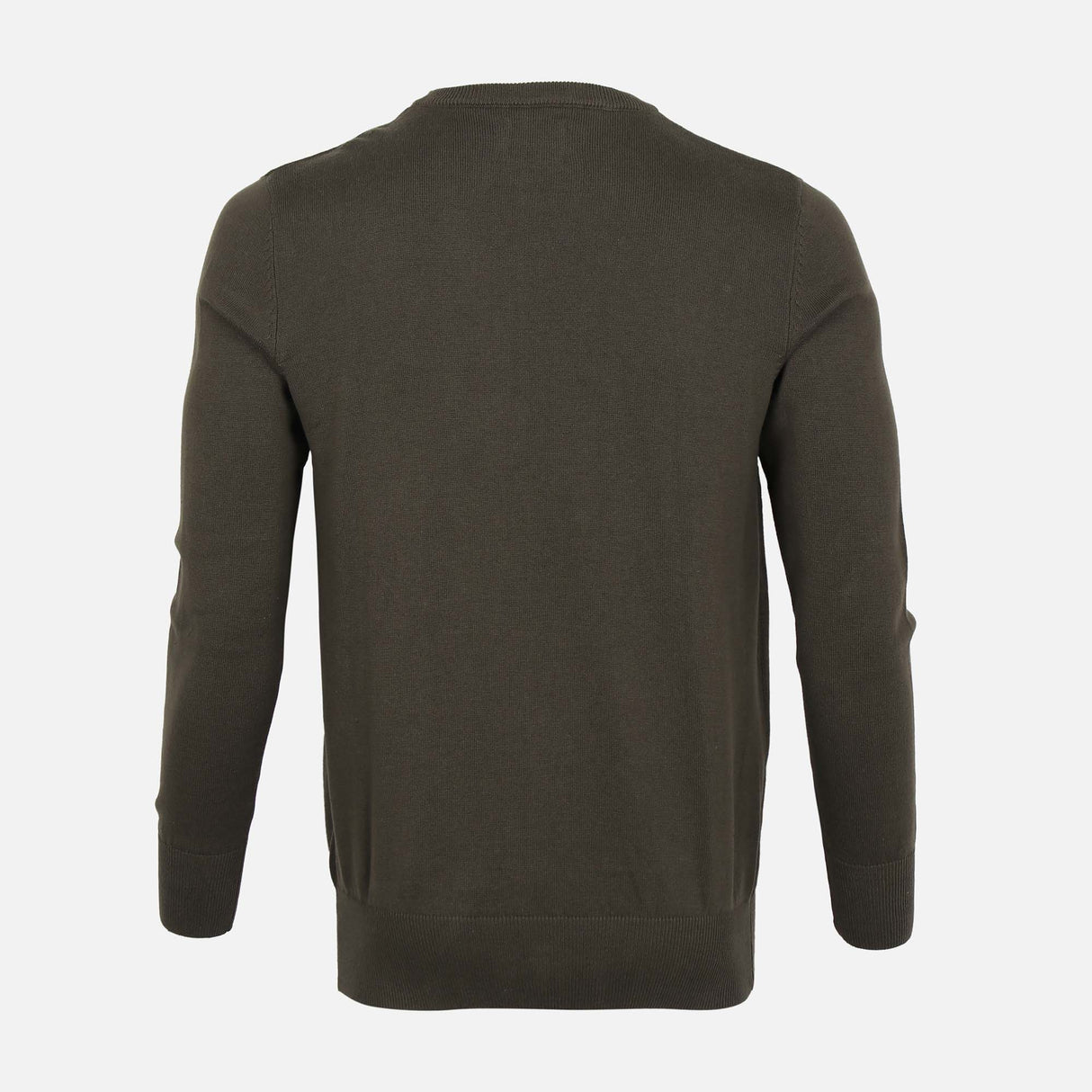 MEN SOLID V-NECK SWEATER