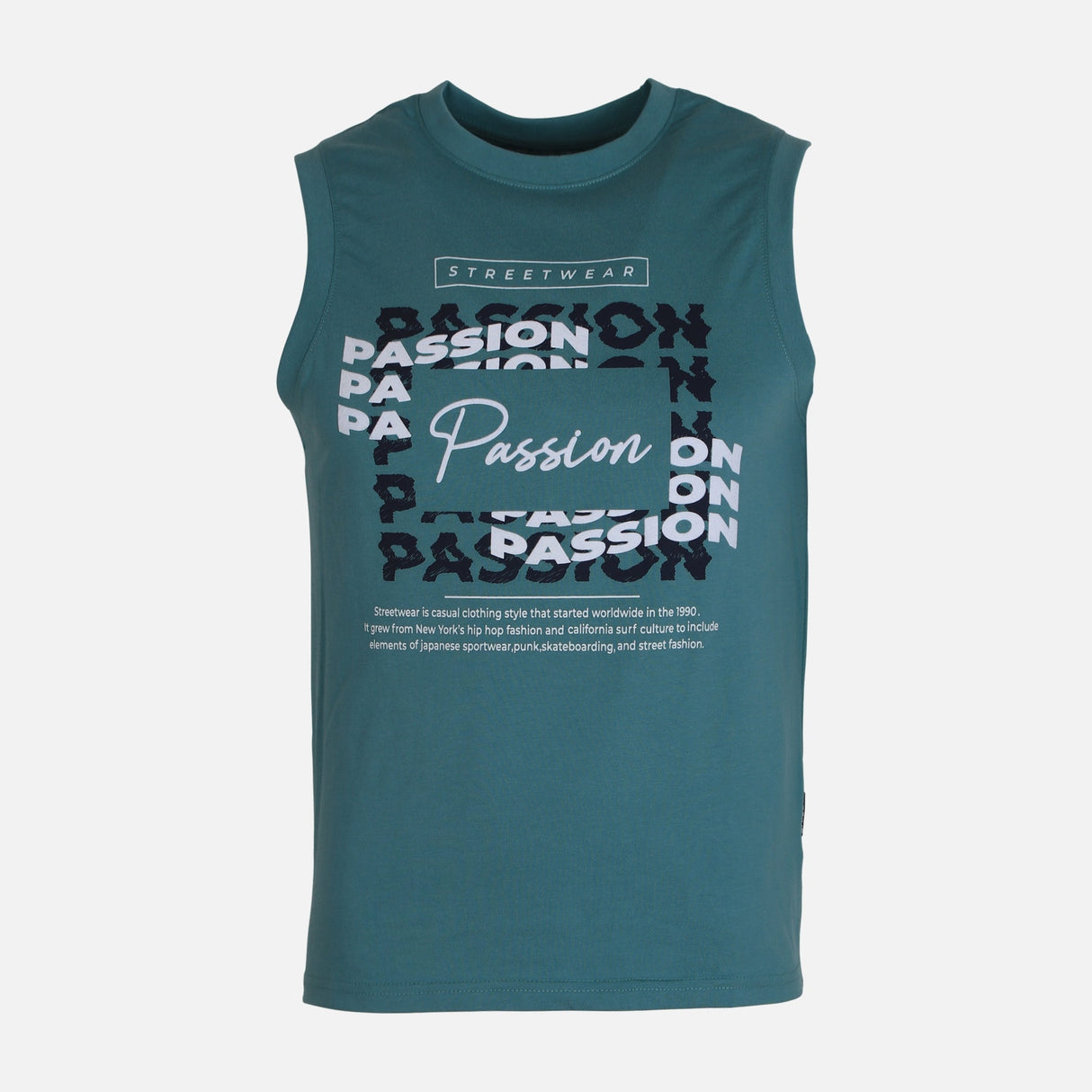 MEN VEST ROUND NECK REGULAR FIT