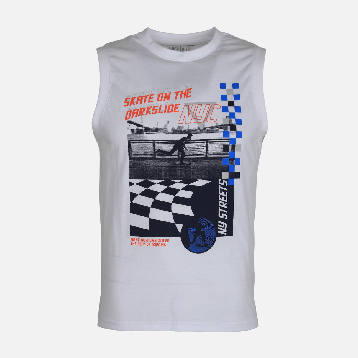 MEN VEST ROUND NECK REGULAR FIT