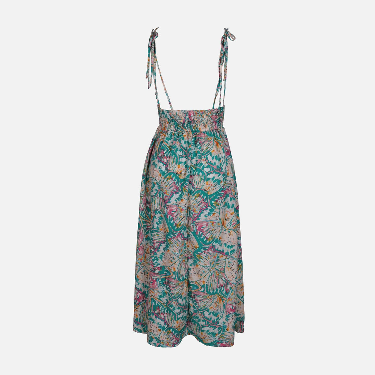 WOMEN FLORAL SLVLESS LONG DRESS