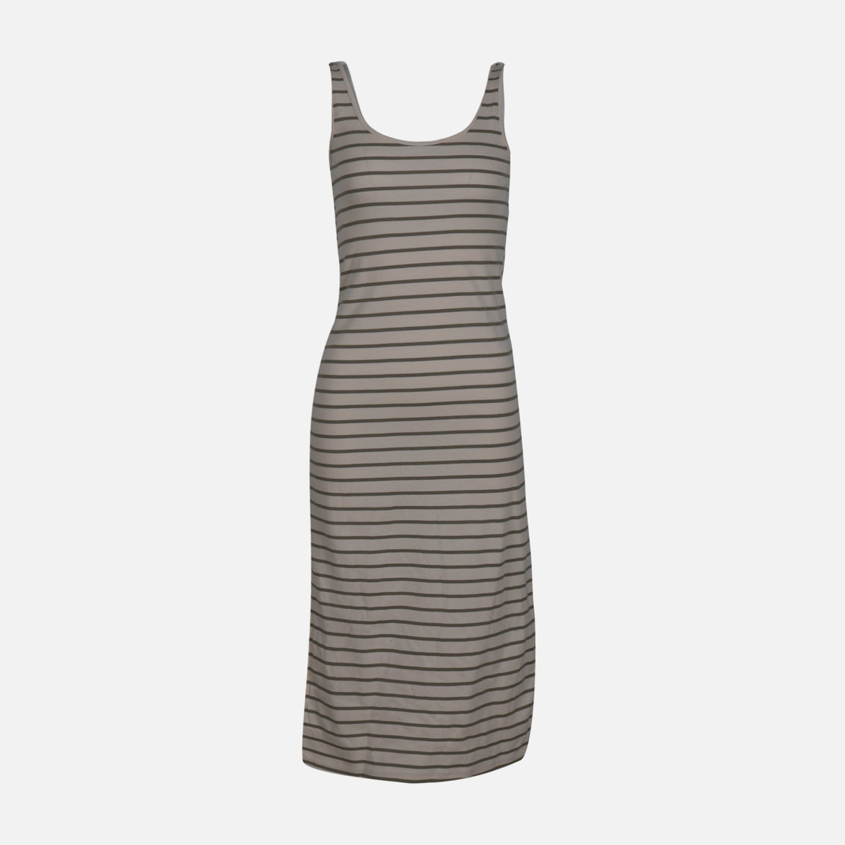 WOMEN SLEEVE LESS LONG RIB DRESS