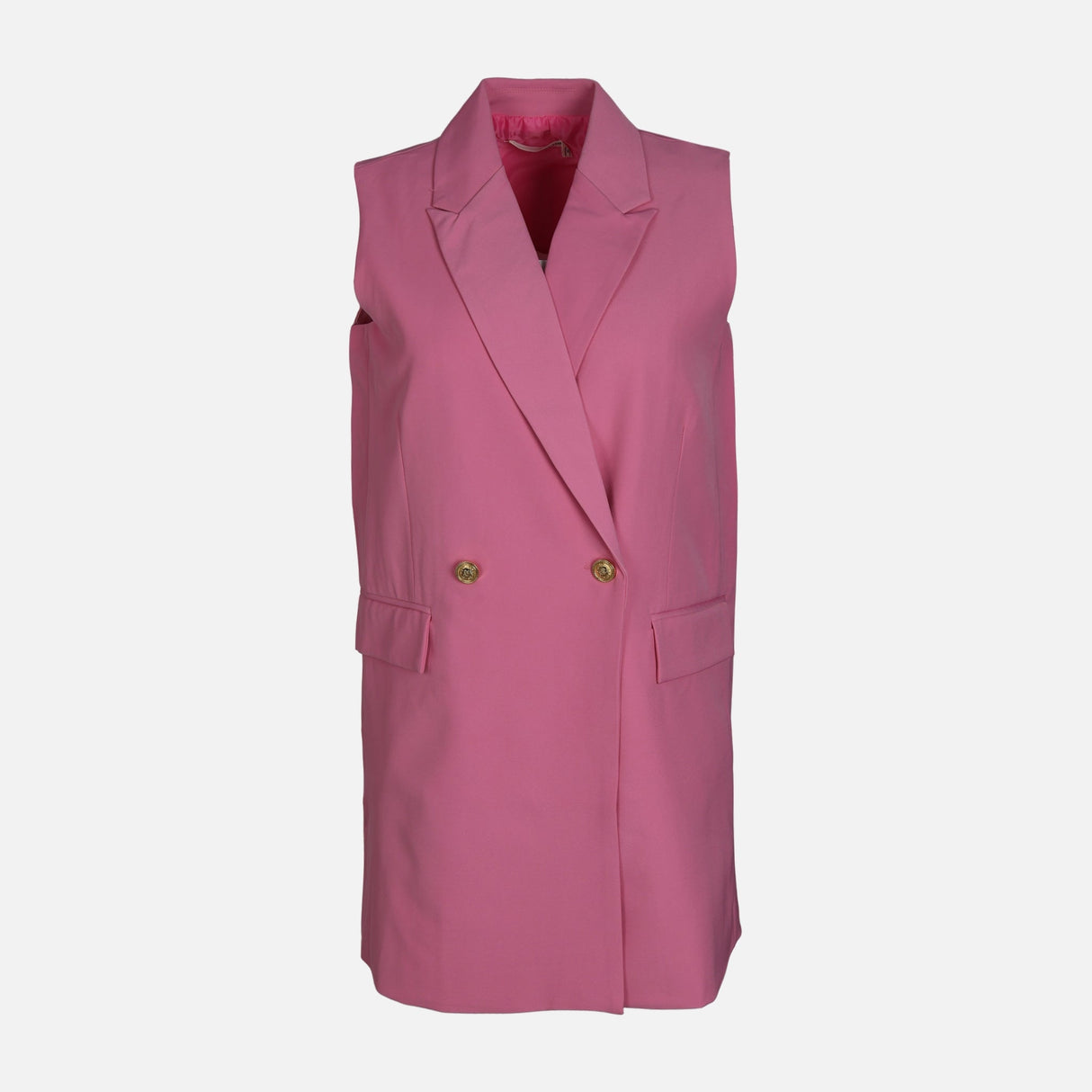 WOMEN SLEEVE LESS LONG BLAZER