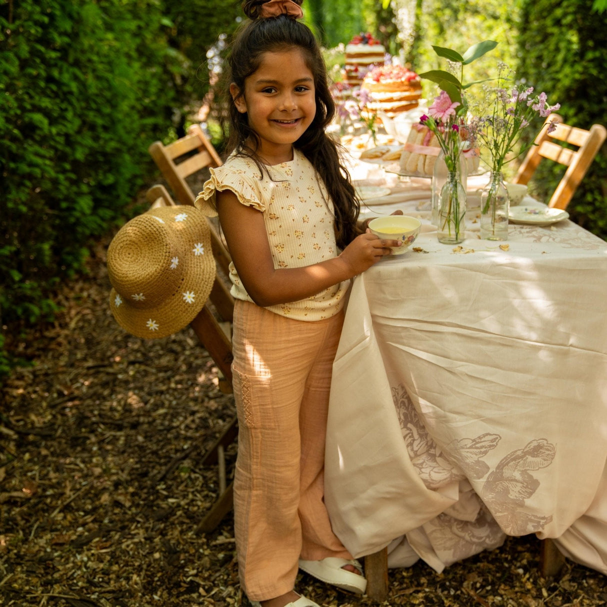 GIRLS TROUSERS WIDE LEG