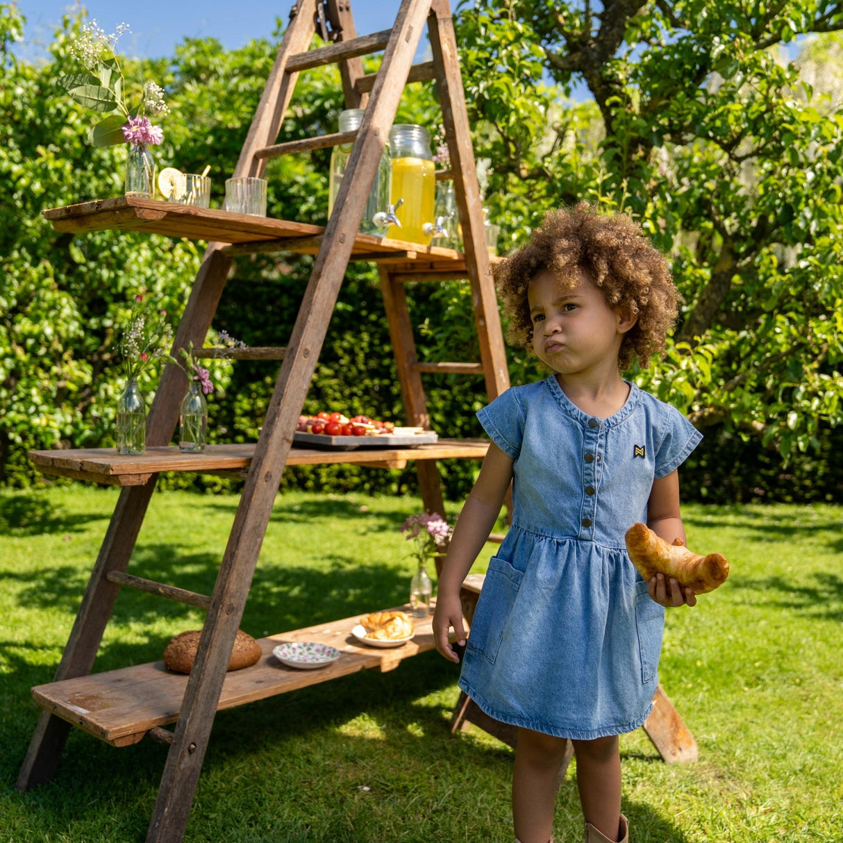 فستان جينز بناتي