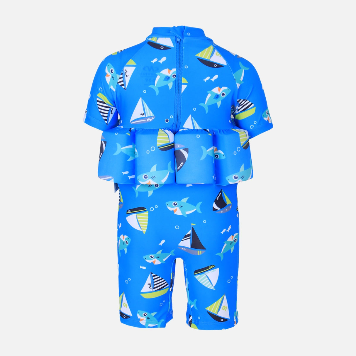 BOYS FLOATING SWIMSUIT B-LEG SHORT SLEEVE