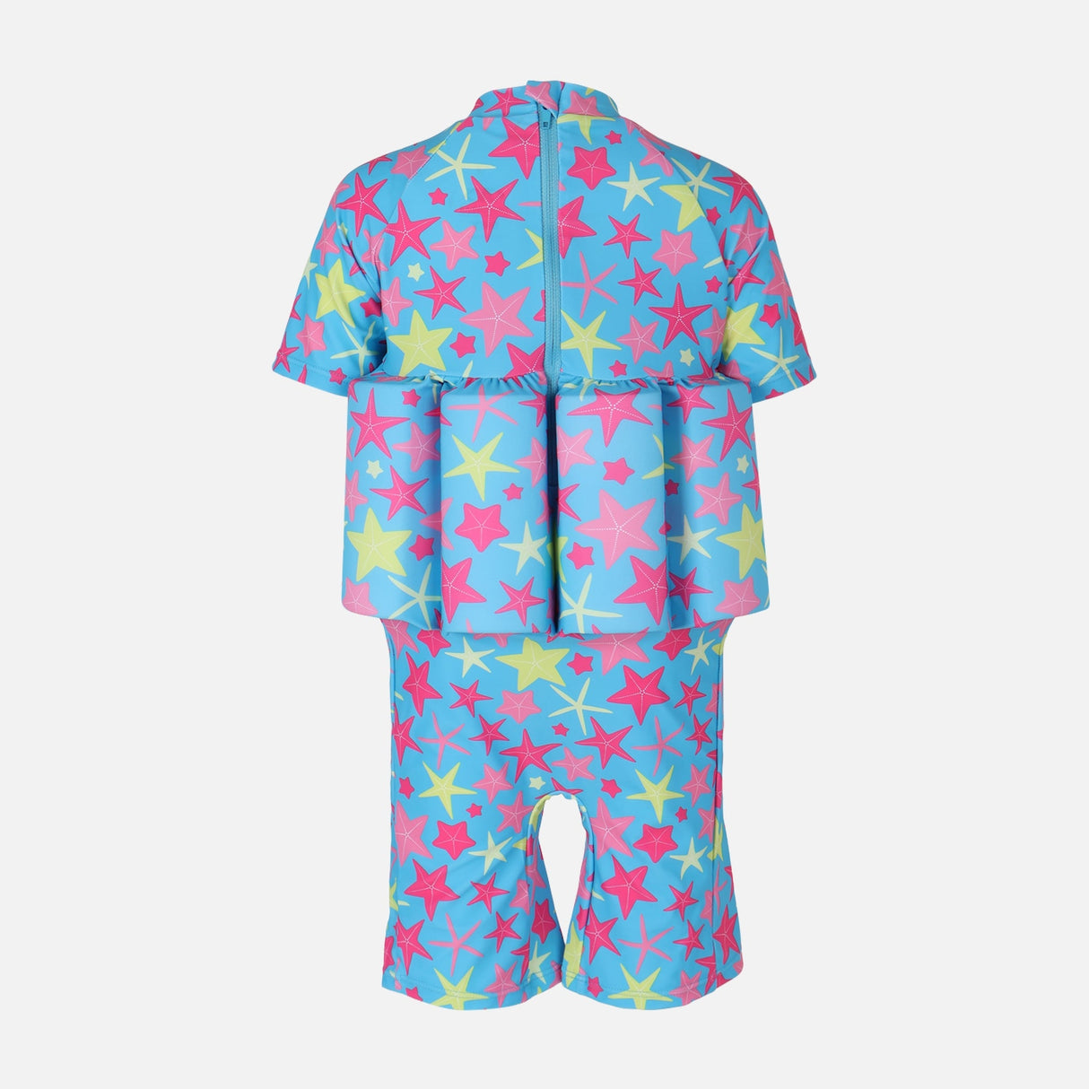 GIRLS FLOATING SWIMSUIT B-LEG SHORT SLEEVE