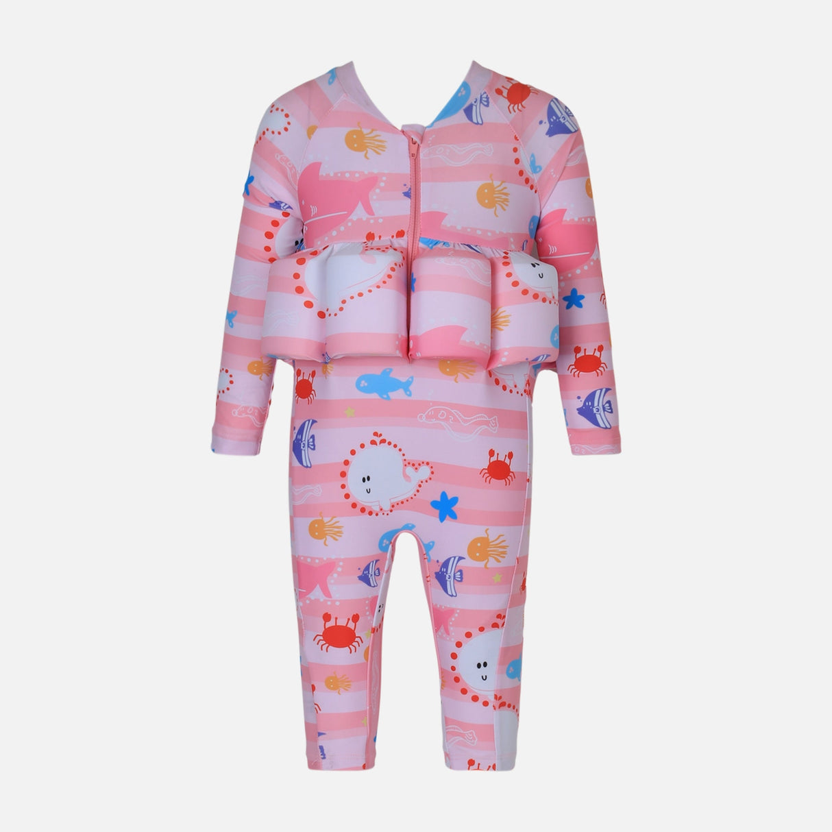 GIRLS FLOATING SWIMSUIT LONG B-LEG LONG SLEEVE