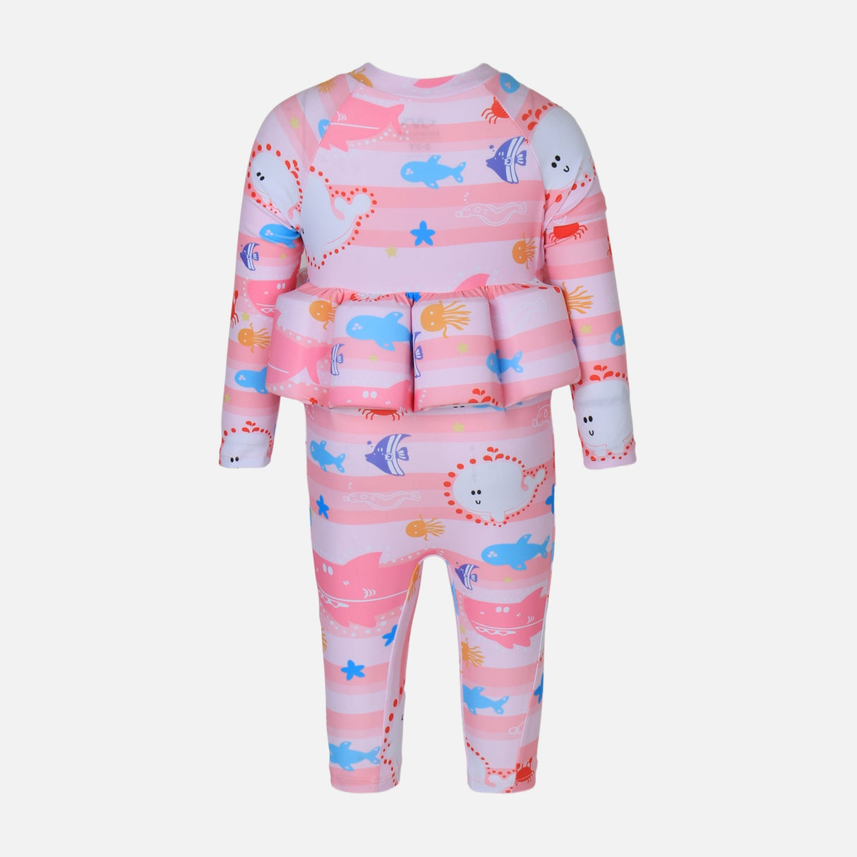 GIRLS FLOATING SWIMSUIT LONG B-LEG LONG SLEEVE