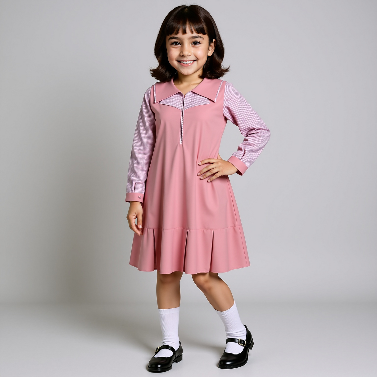GIRLS IBTHIDAI UNIFORM MIDI LONG SLEEVES