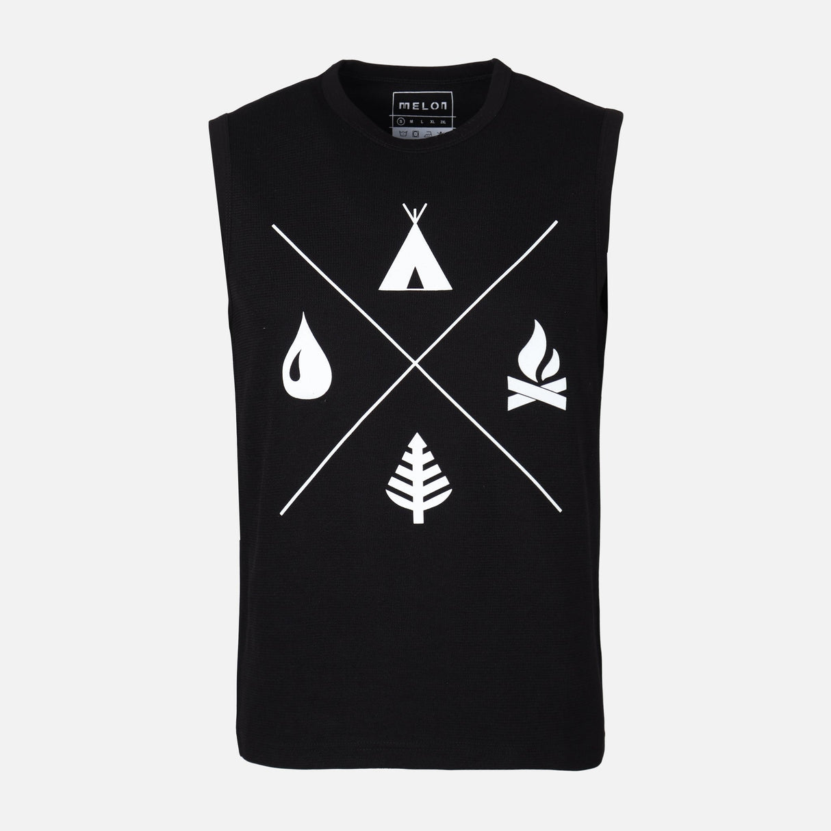 MEN VEST ROUND NECK REGULAR FIT