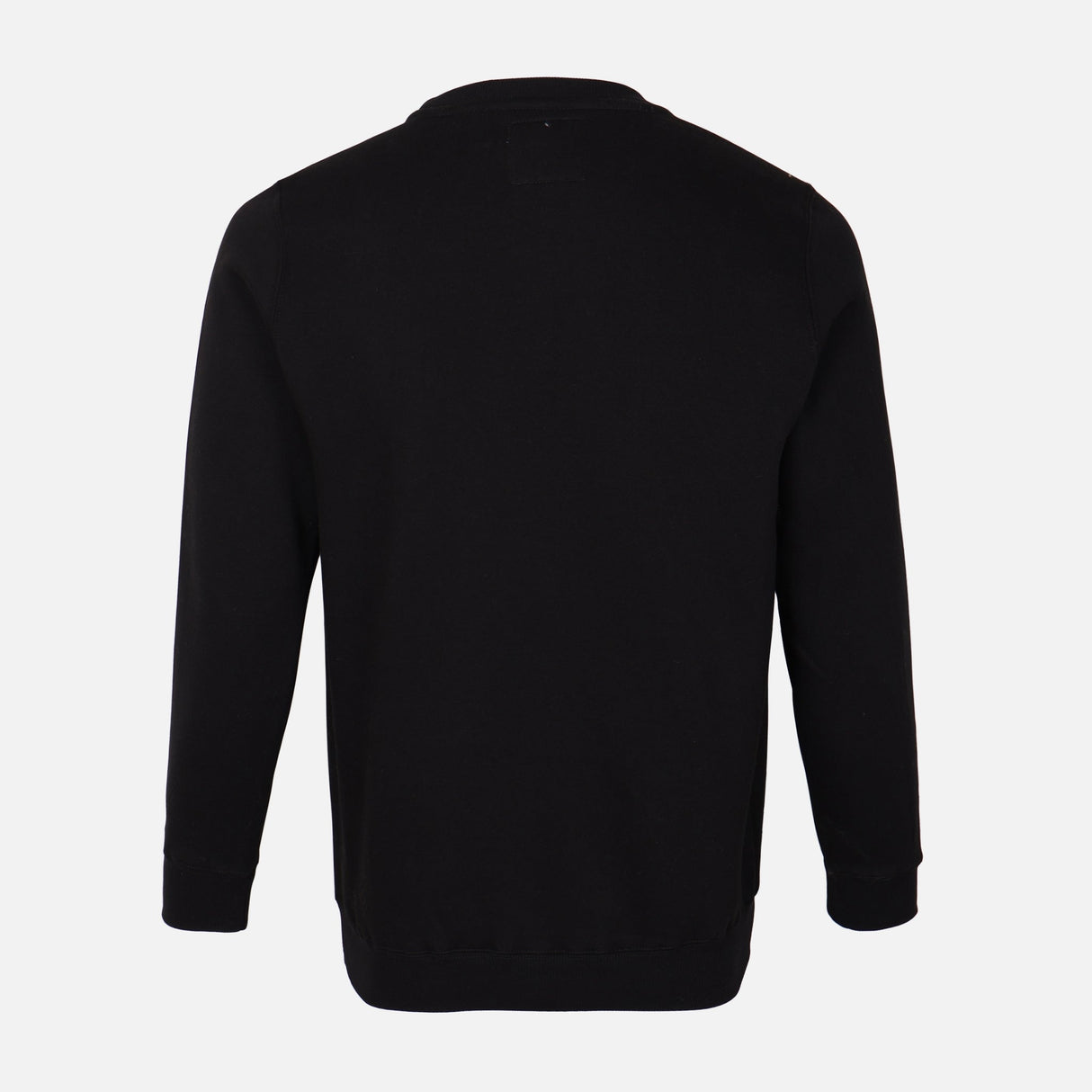 MEN SOLID FLEECE PULLOVER ROUND NECK