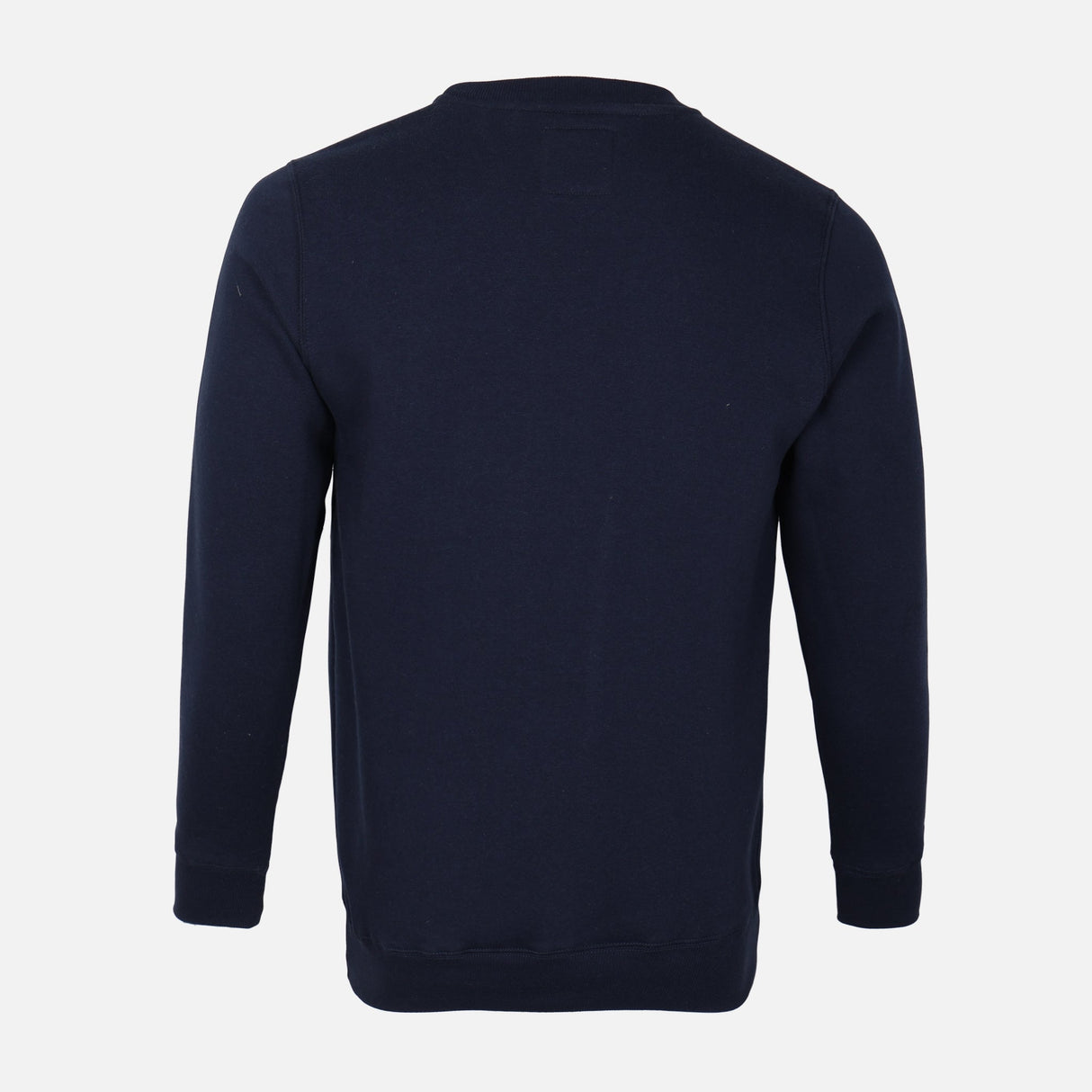 MEN SOLID FLEECE PULLOVER ROUND NECK