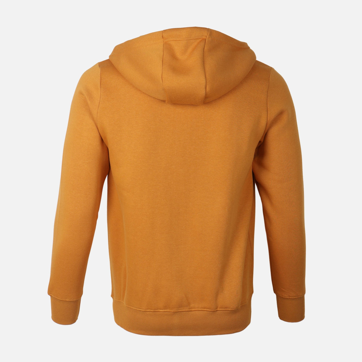 MEN BASIC SOLID FLEECE HOODED CARDIGAN