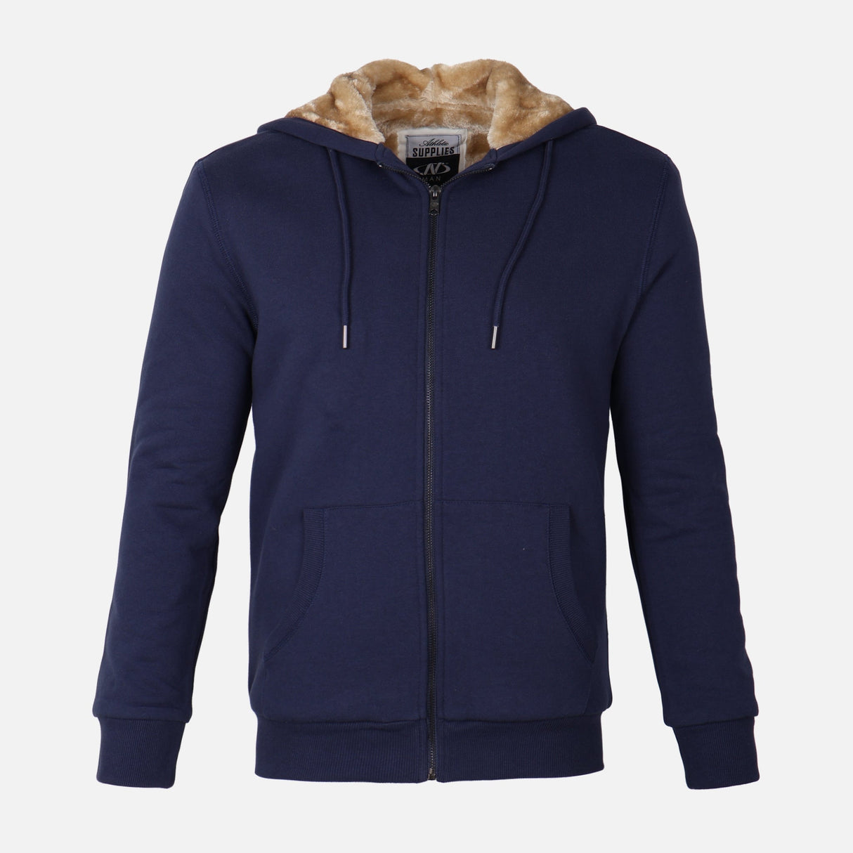 MEN HOODED FUR CARDIGAN