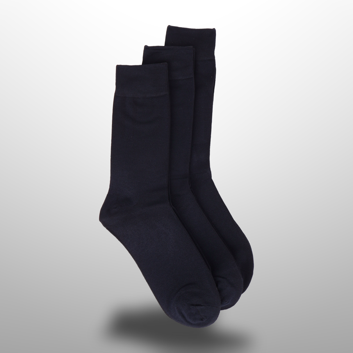 Men Hand-Linked Modal Crew Socks 3 Pairs