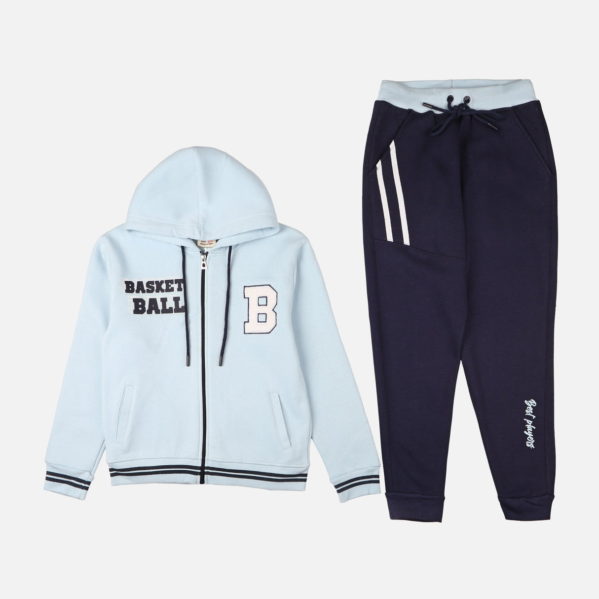 BOYS 2 PIECES SET ( JOGGER & HOODIE WITH ZIPPER )