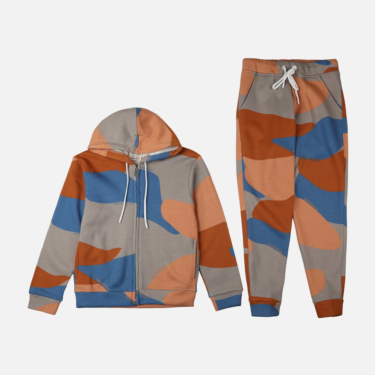 BOYS 2 PIECES SET ( JOGGER & HOODIE WITH ZIPPER )