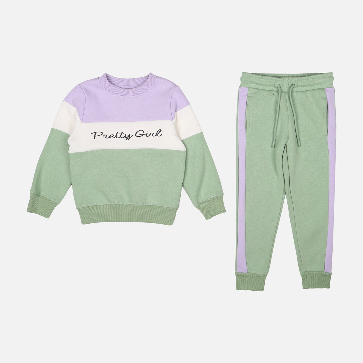 GIRLS 2 PIECES SET ( SWEATSHIRT & PANTS )