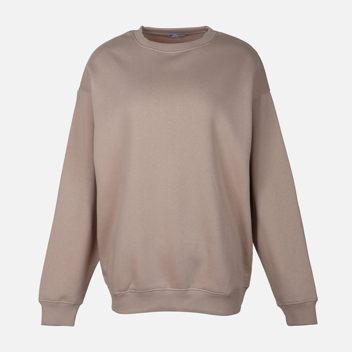 WOMEN FLEECE OVERSIZED LONG SWEATSHIRT