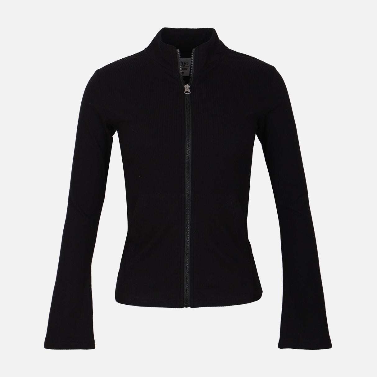 WOMEN FULL-ZIP RIBBED CARDIGAN