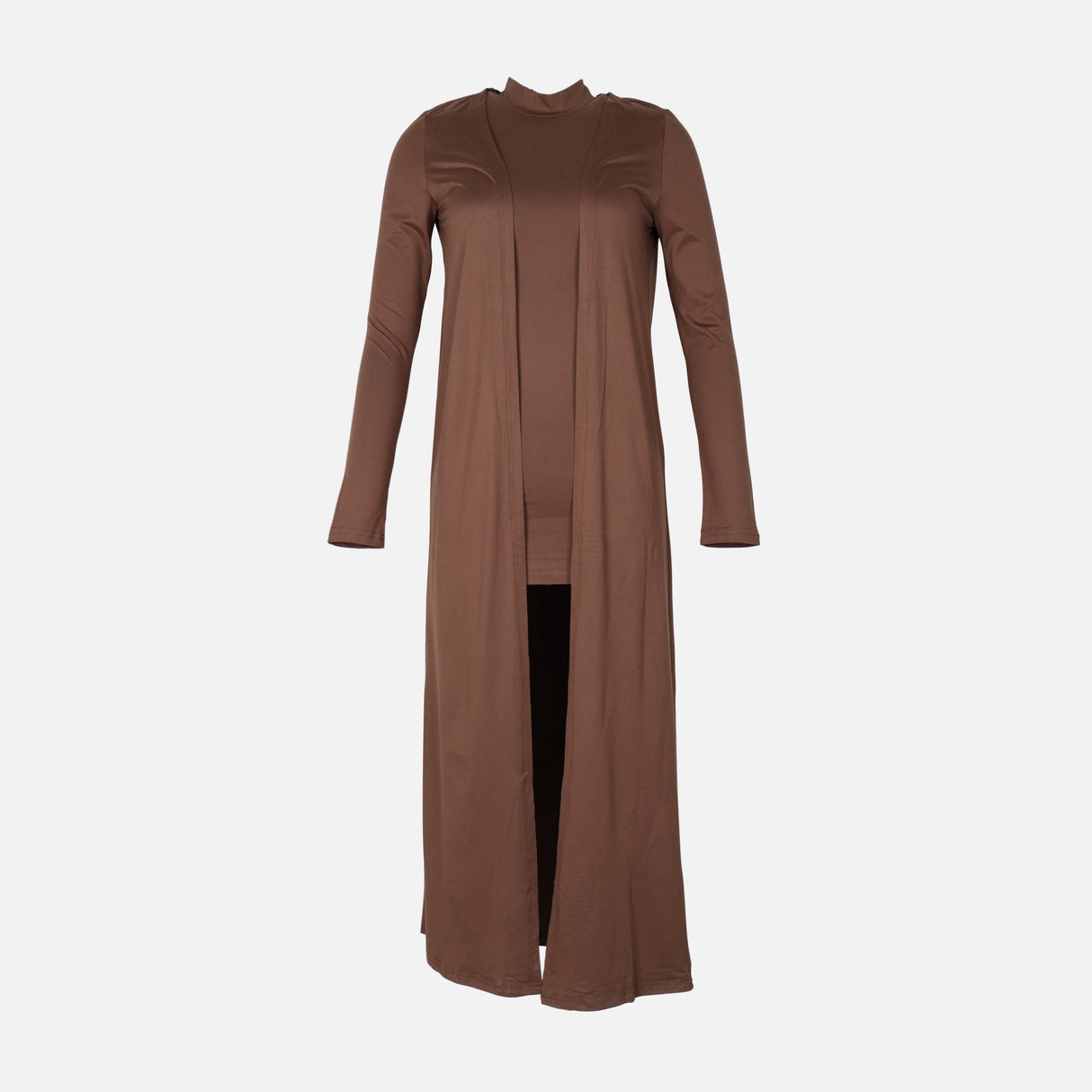 WOMEN 2 PIECES LONG OPEN CARDIGAN