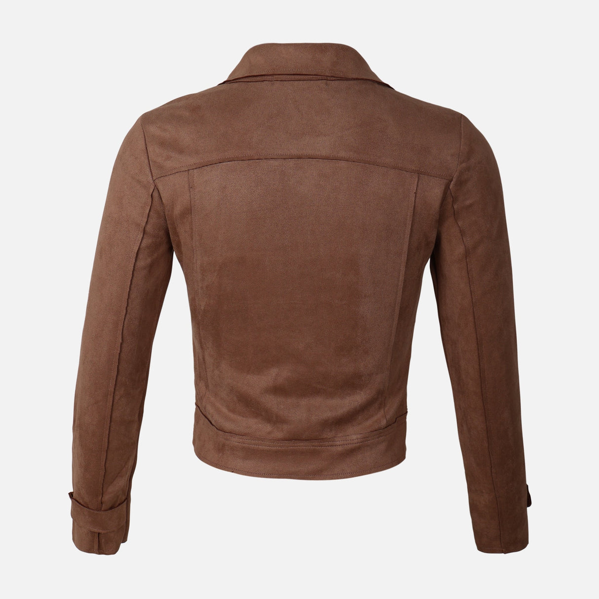 WOMEN FAUX SUEDE MOTO JACKET