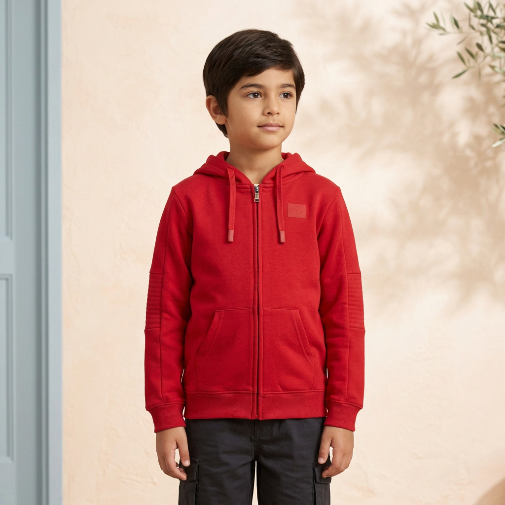 Boys Hooded Cardigan