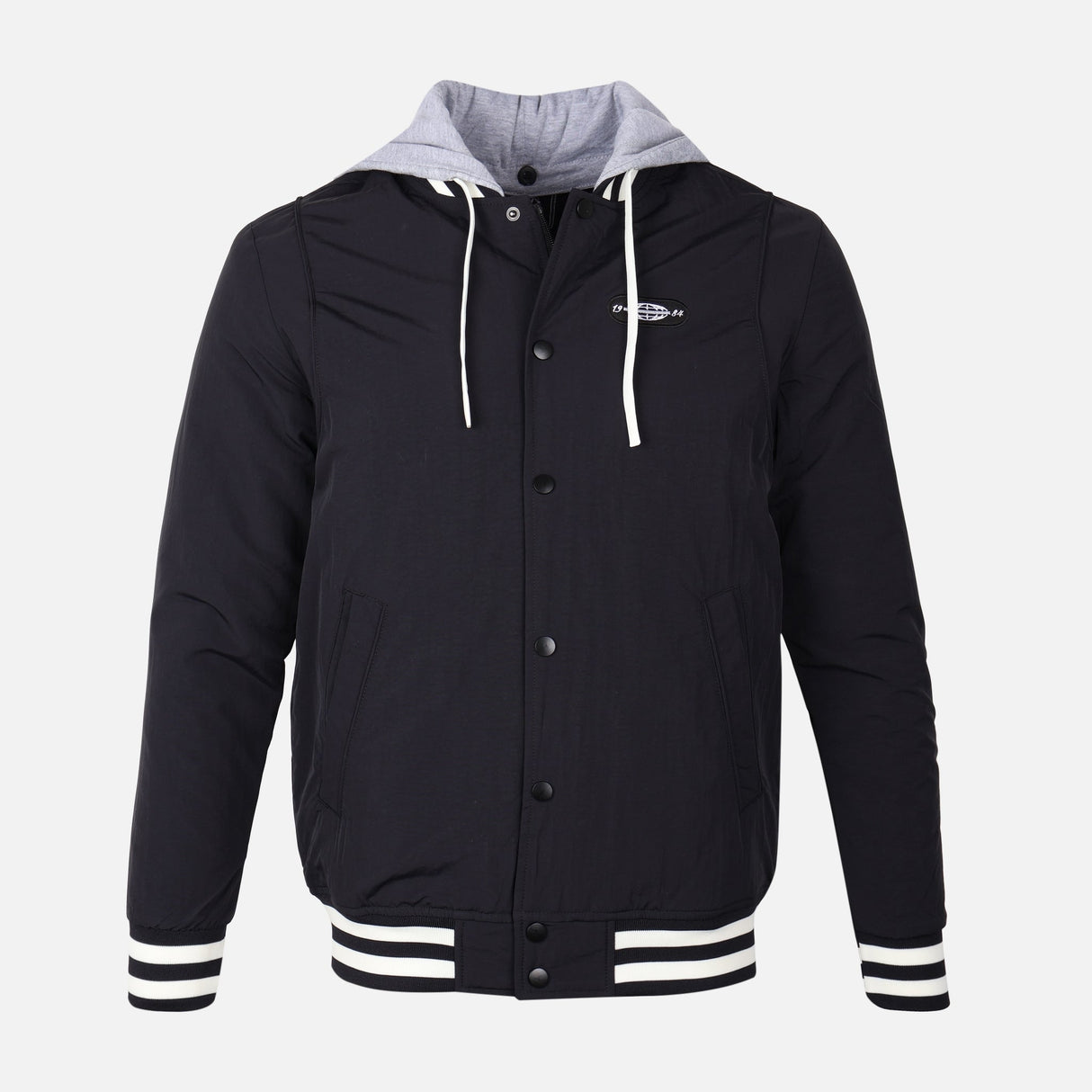 MEN BOMBER JACKET WITH HOOD