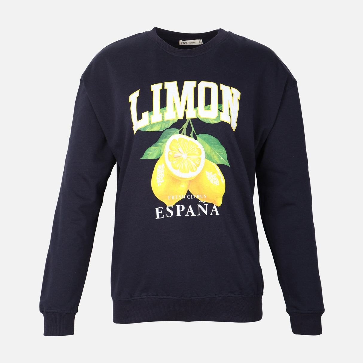 WOMEN OVERSIZE PHOTO PRINT SWEATSHIRT