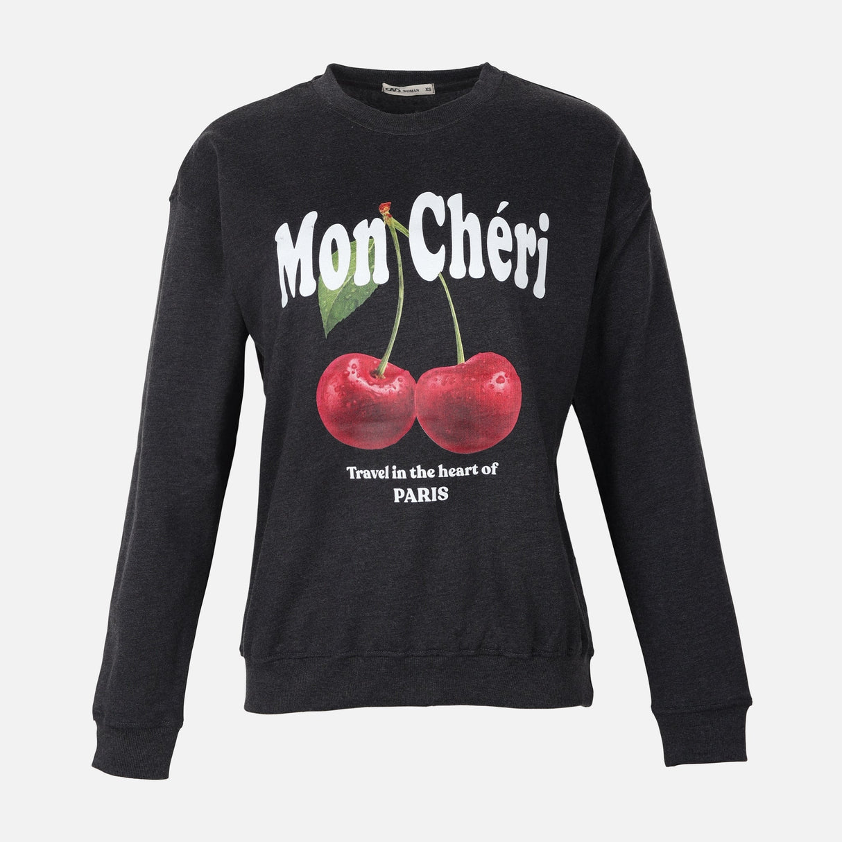 WOMEN OVERSIZE PHOTO PRINT SWEATSHIRT