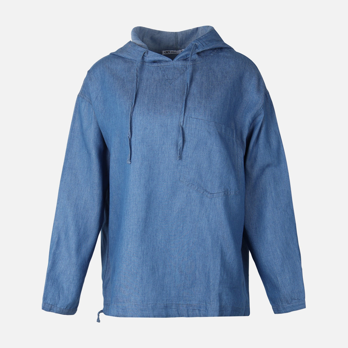 WOMEN DENIM LONG SLEEVE SHIRT